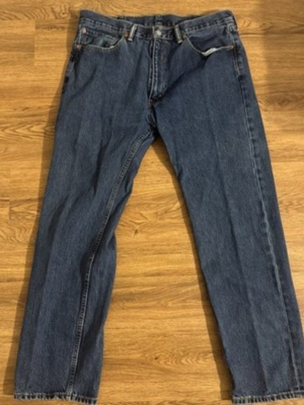 Levi’s 505 Regular Fit Straight Leg Jeans Men’s Blue Denim 38x32